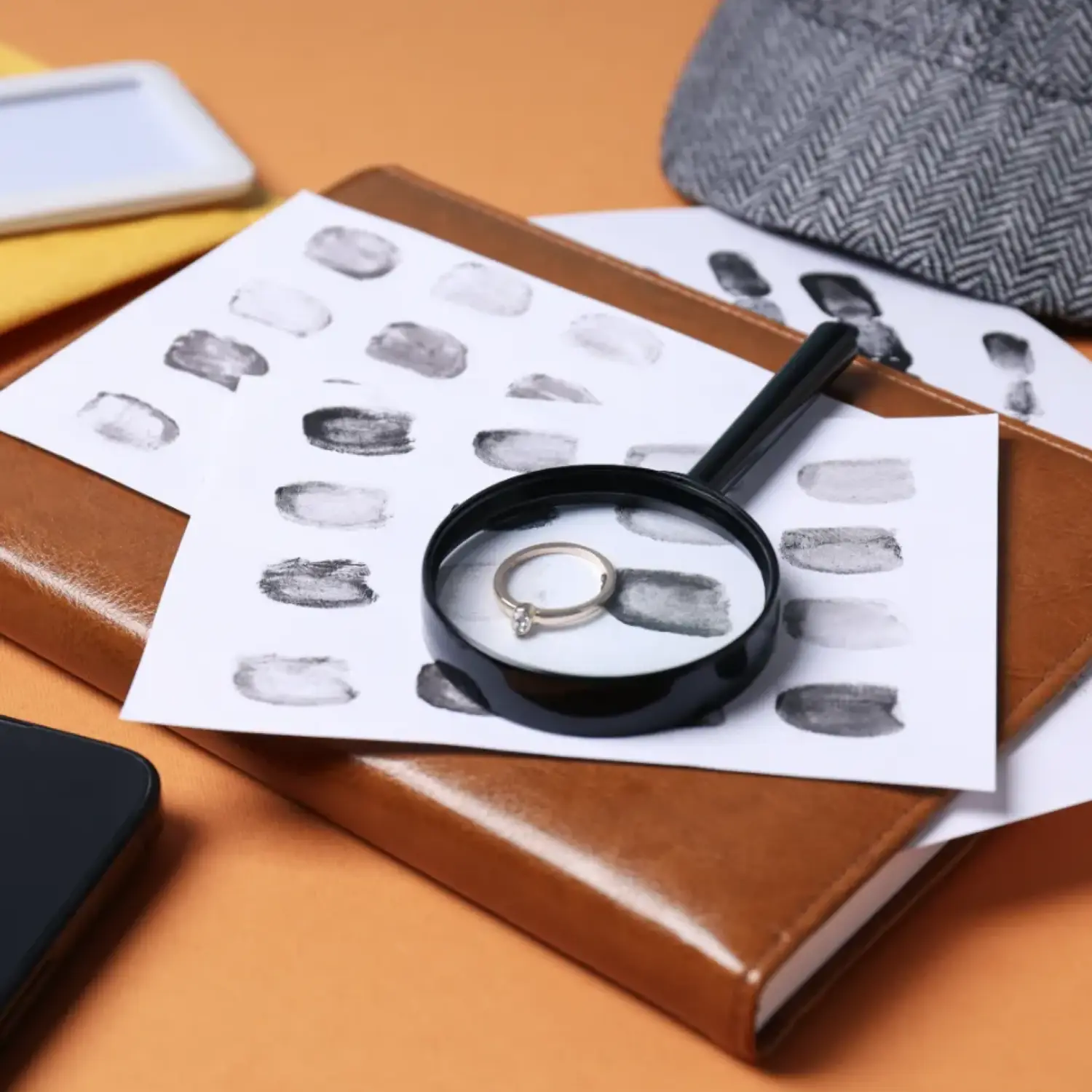 magnifying-glass-with-hat-fingerprints-cigarettes